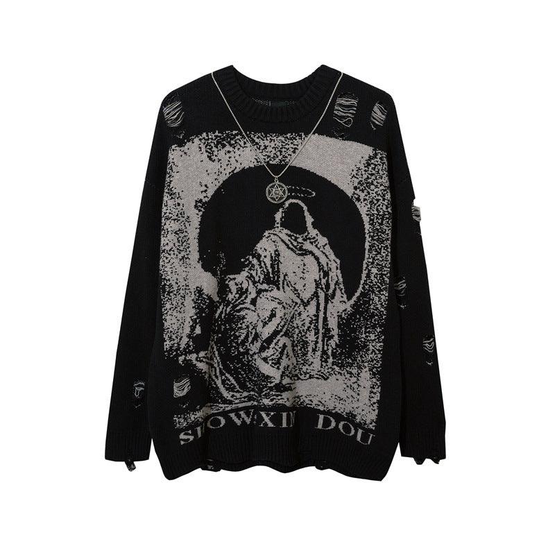 SHOW XIN DOU Print Sweater