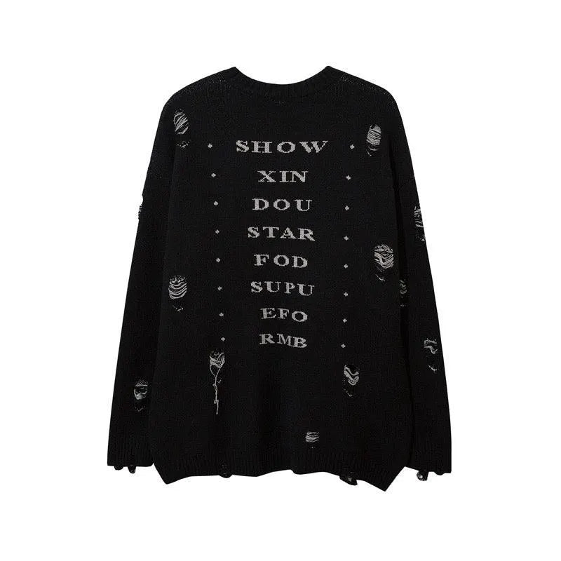 SHOW XIN DOU Print Sweater
