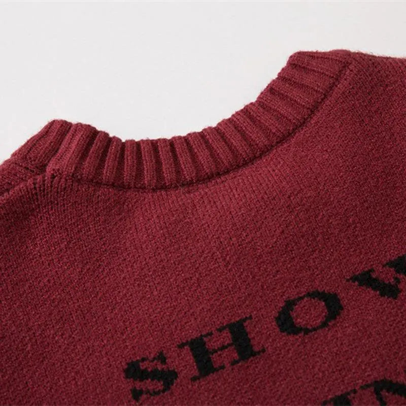 SHOW XIN DOU Print Sweater
