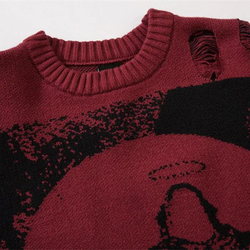 SHOW XIN DOU Print Sweater