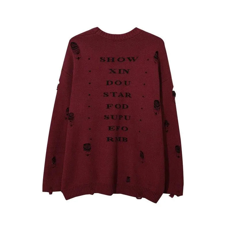 SHOW XIN DOU Print Sweater