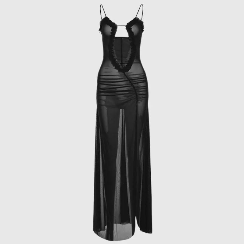 Spaghetti Hollow Out Dress