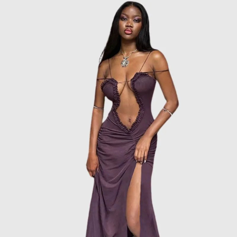 Spaghetti Hollow Out Dress