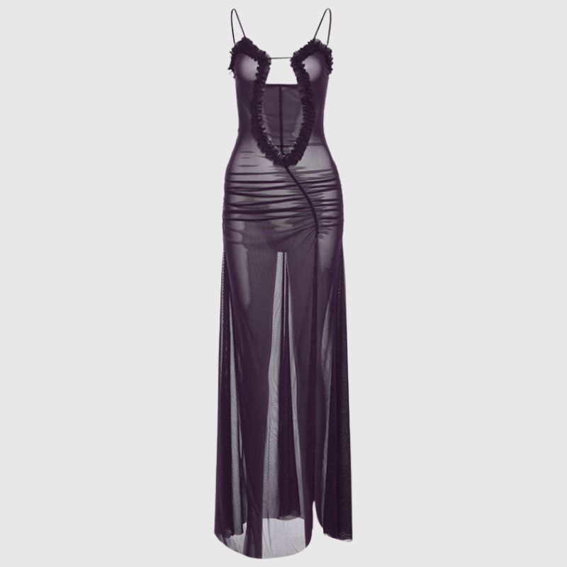 Spaghetti Hollow Out Dress