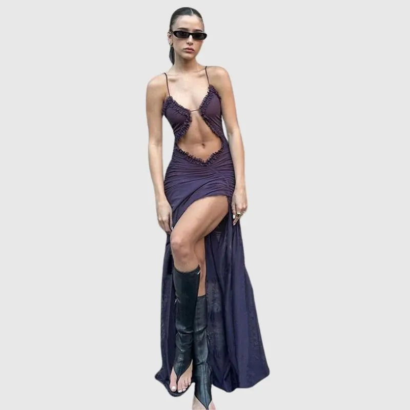 Spaghetti Hollow Out Dress