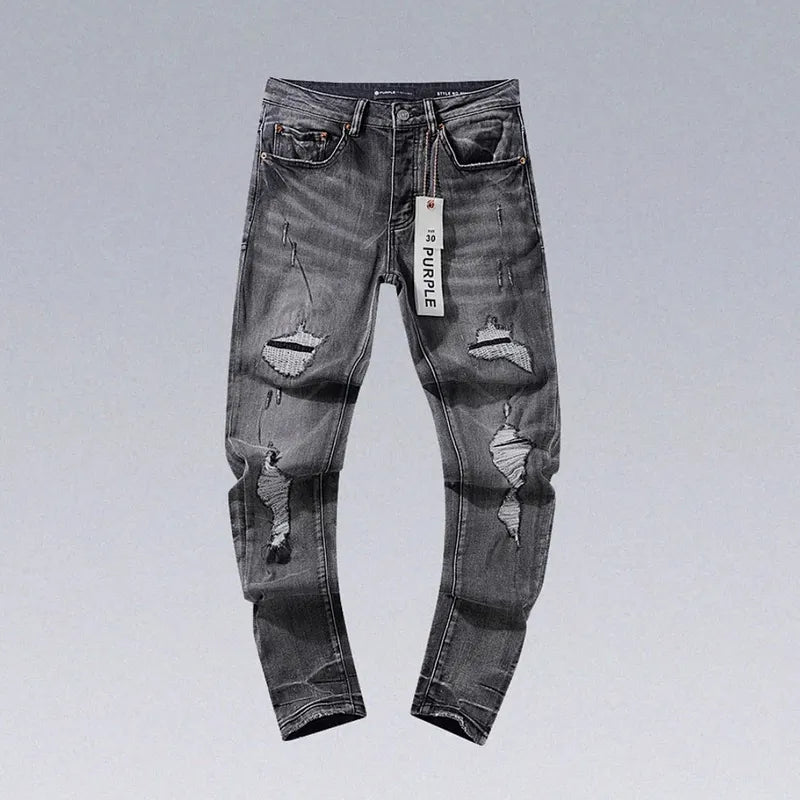 Vintage Fashion Purple Jeans