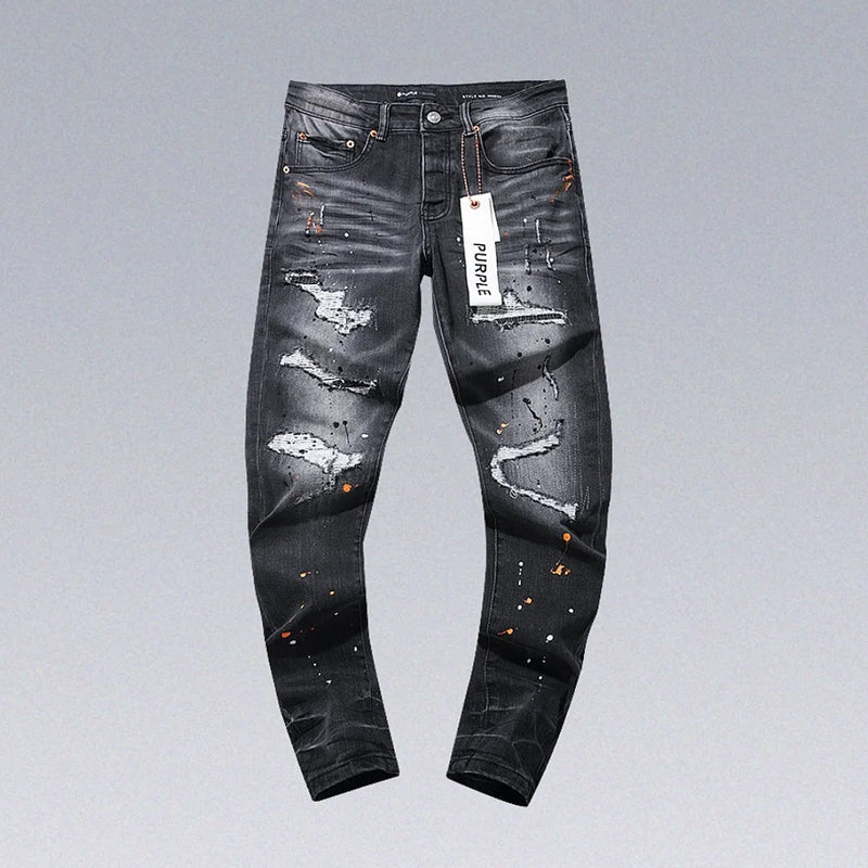 Vintage Fashion Purple Jeans