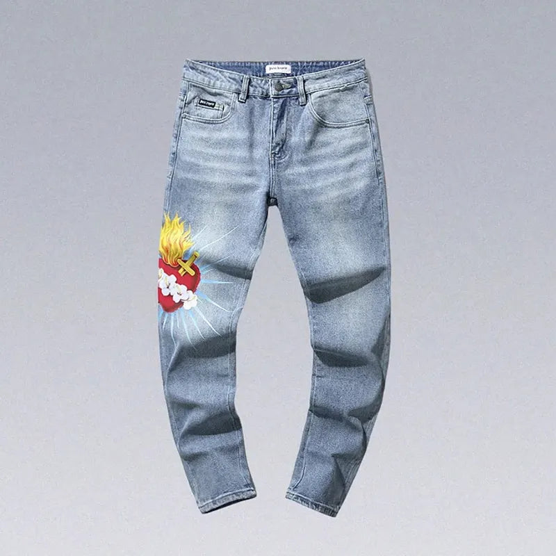 Vintage Fashion Purple Jeans