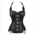 Had It Coming Leather Corset Top