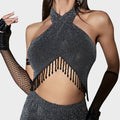 New Goth Full Star Tassel Top