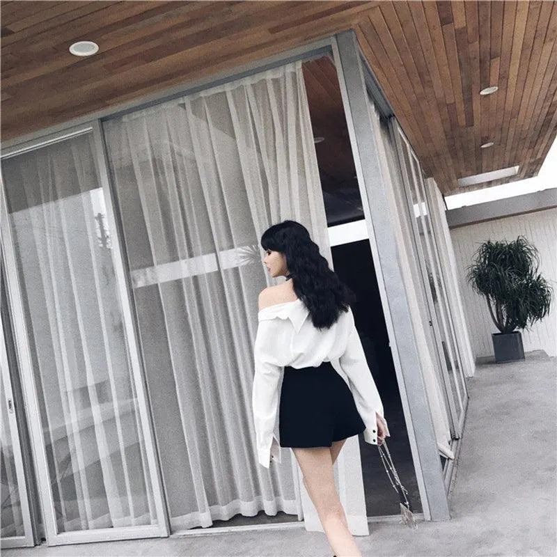 A-Line High Waist Shorts