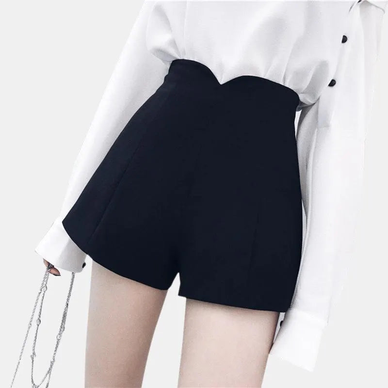 A-Line High Waist Shorts