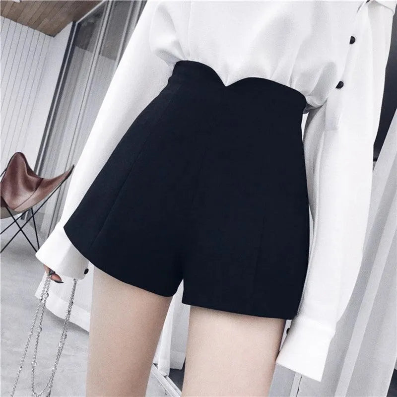 A-Line High Waist Shorts