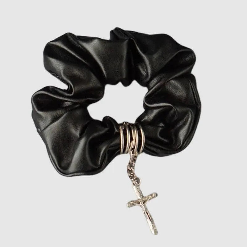 Cross Chain Hair Tie