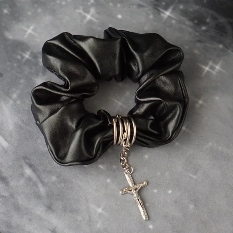 Cross Chain Hair Tie