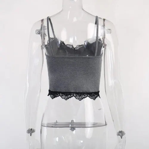 Gothic Grey Owl Halter Top