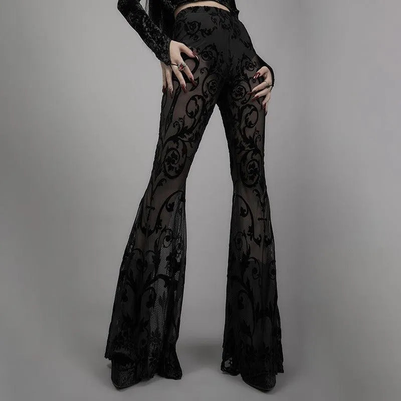 Make You Stay Lace Flare Pants