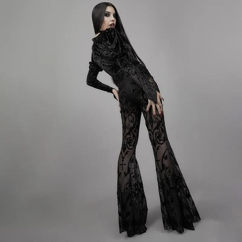Make You Stay Lace Flare Pants