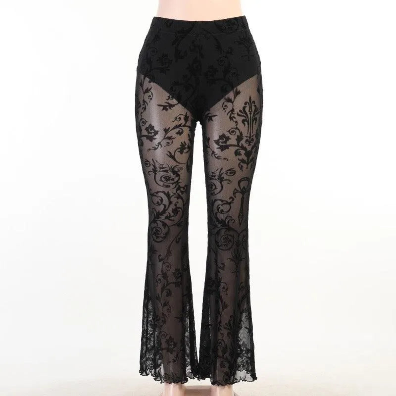Make You Stay Lace Flare Pants