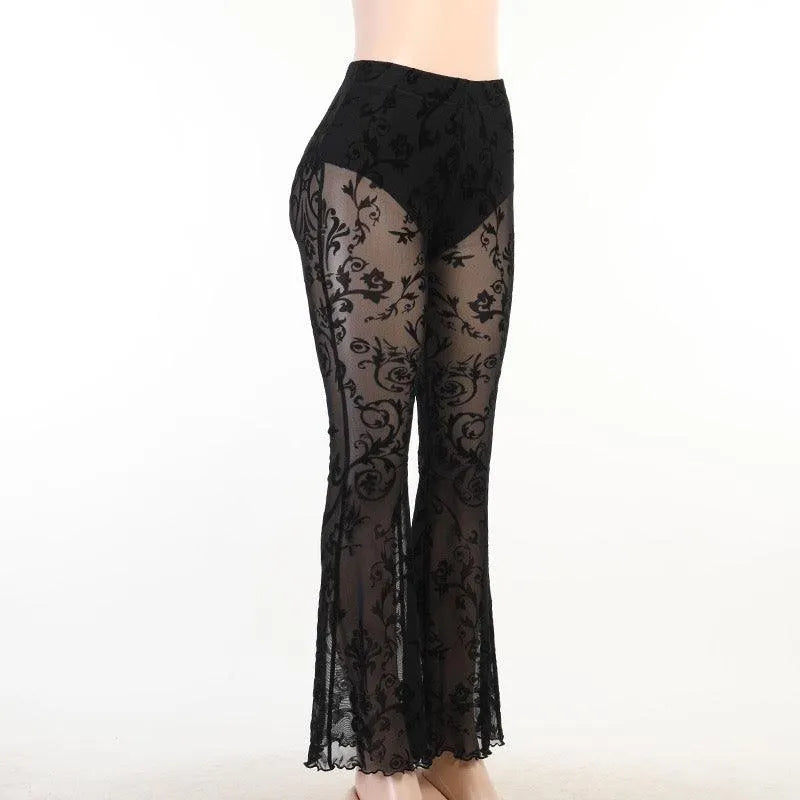 Make You Stay Lace Flare Pants