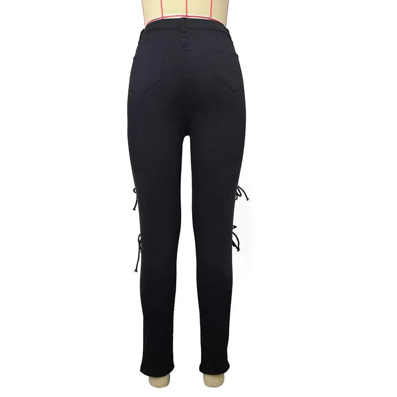 Hollow Out Pencil Pants