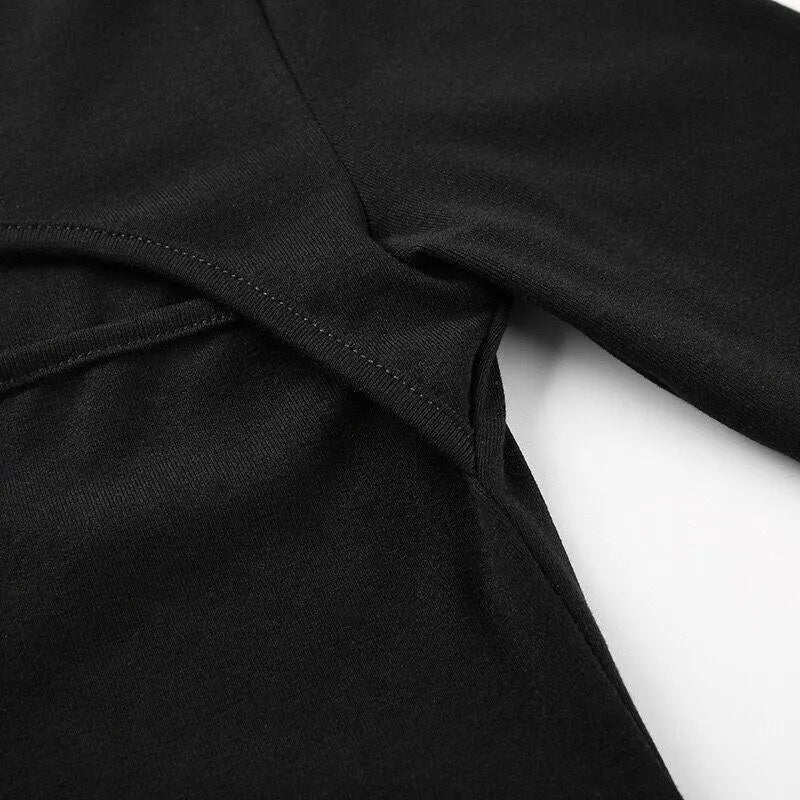Hollow Out Long Sleeve Top
