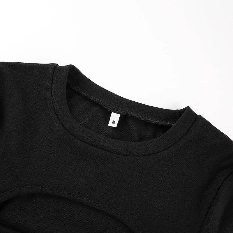 Hollow Out Long Sleeve Top