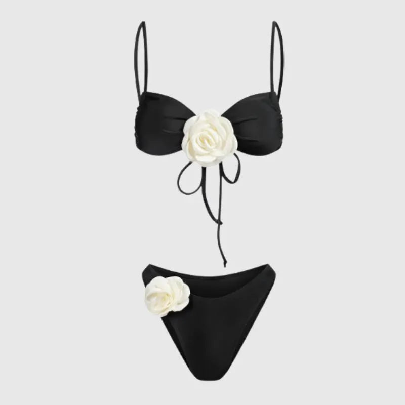 3D Flower Bikini Set