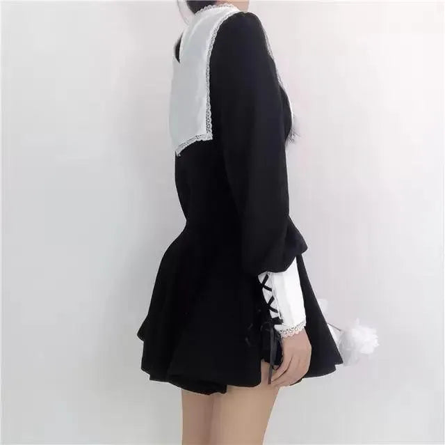2-Piece High Waist Nun Stretch Dress