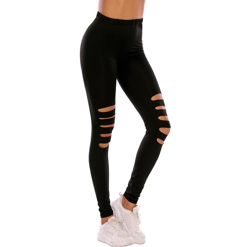Noir Leopard Print Spandex Leggings