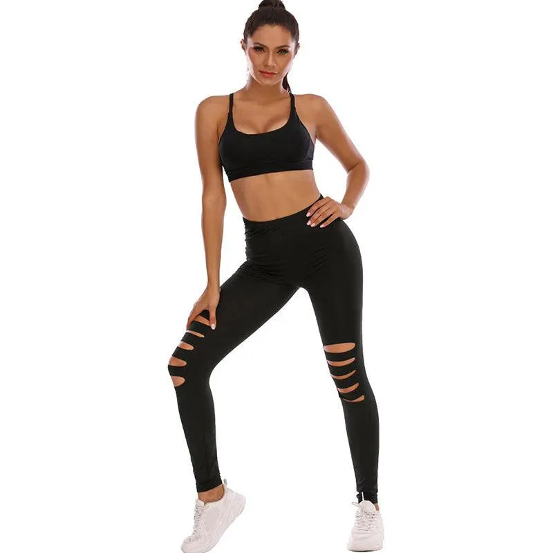 Noir Leopard Print Spandex Leggings
