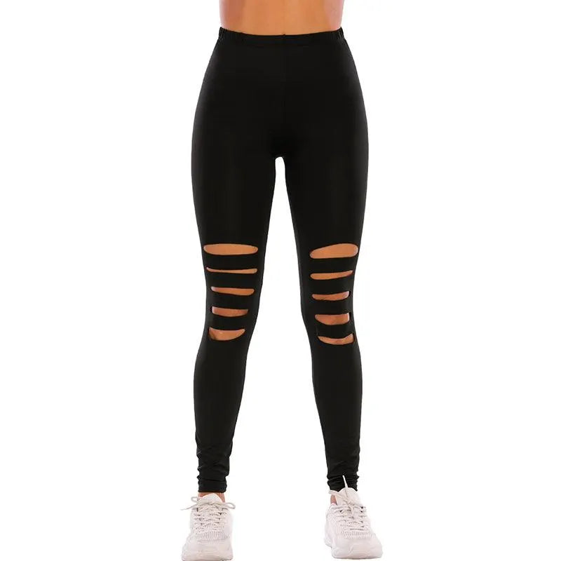 Noir Leopard Print Spandex Leggings
