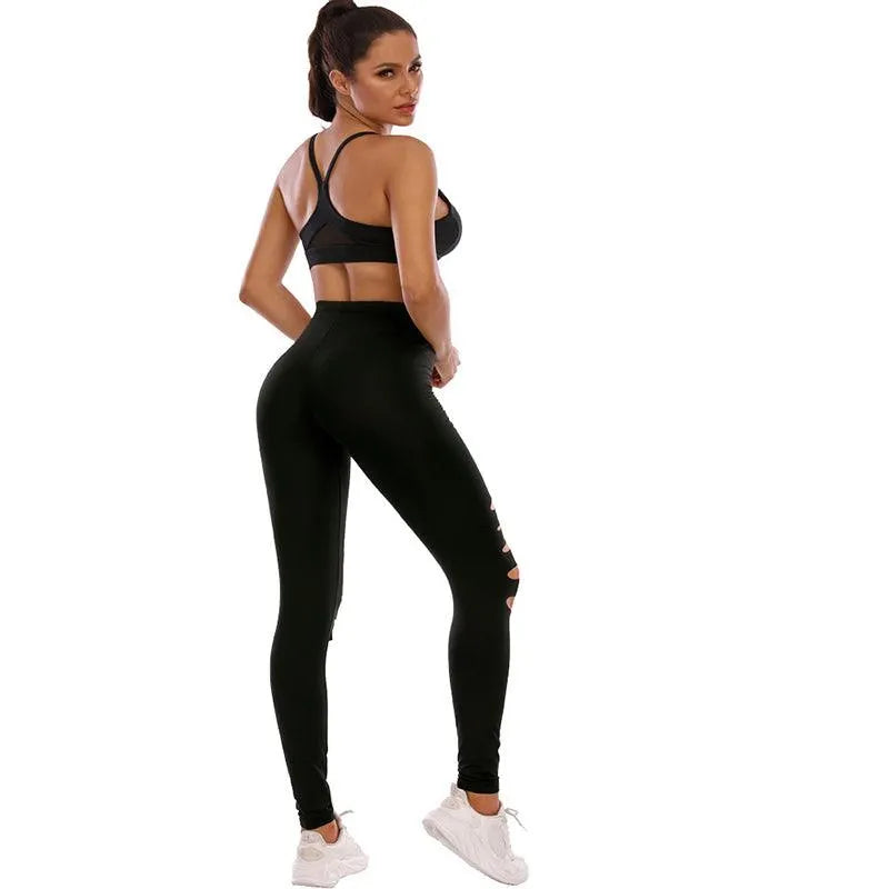 Noir Leopard Print Spandex Leggings