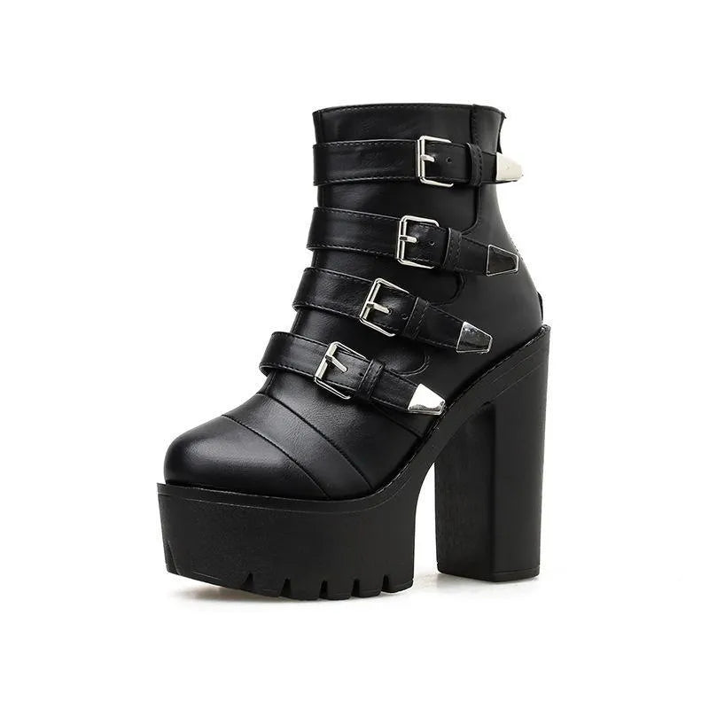 Women Buckle Boots