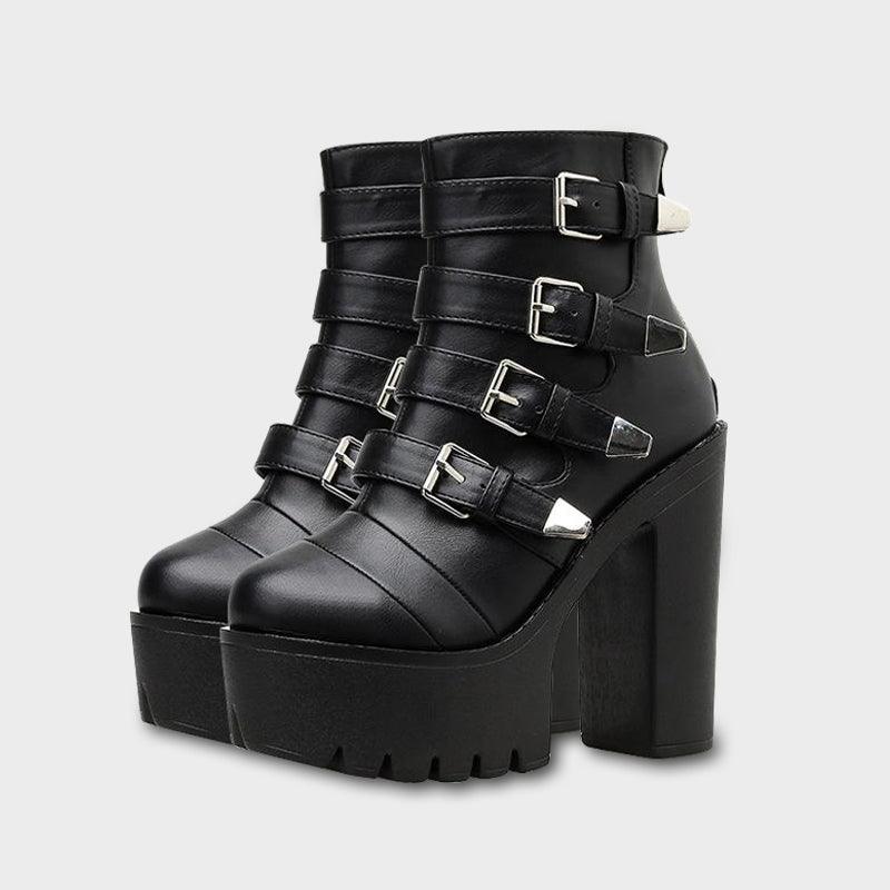 Women Buckle Boots