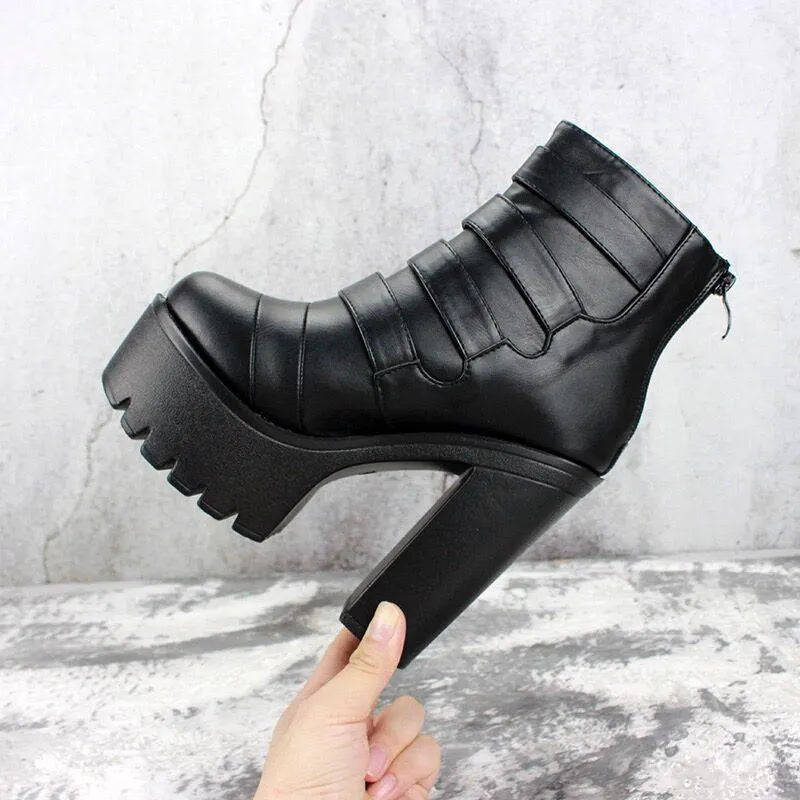 Women Buckle Boots