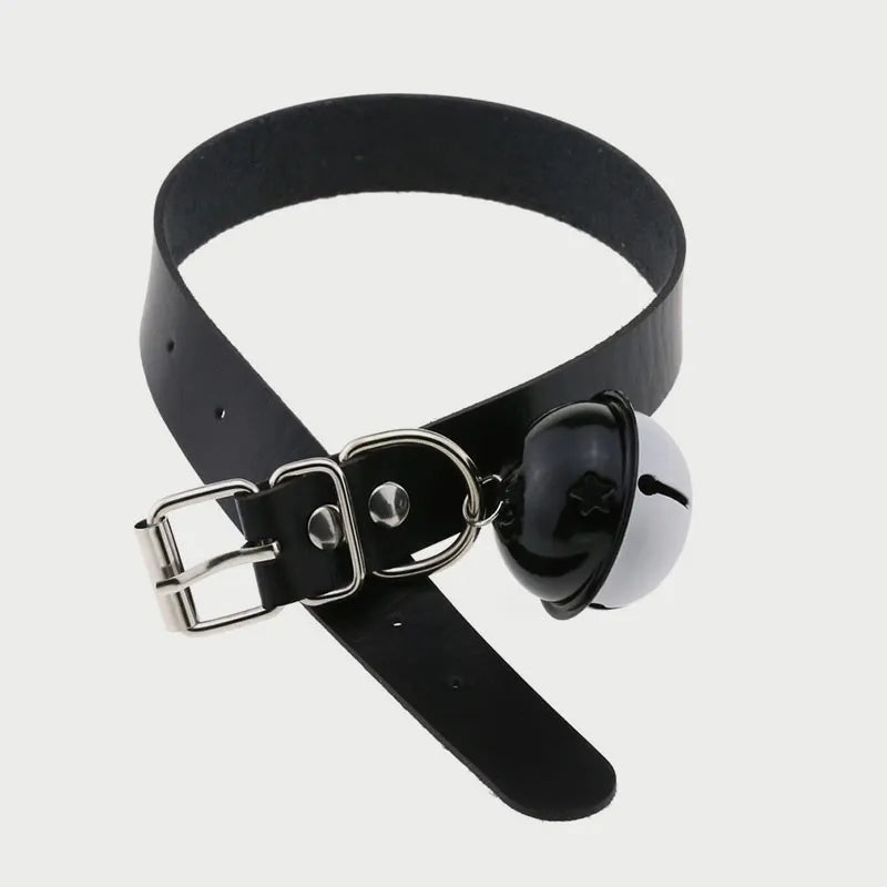 Gothic Two-color bell Pendant Choker