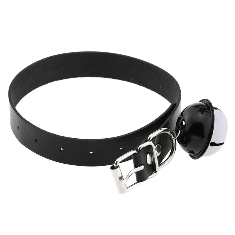 Gothic Two-color bell Pendant Choker