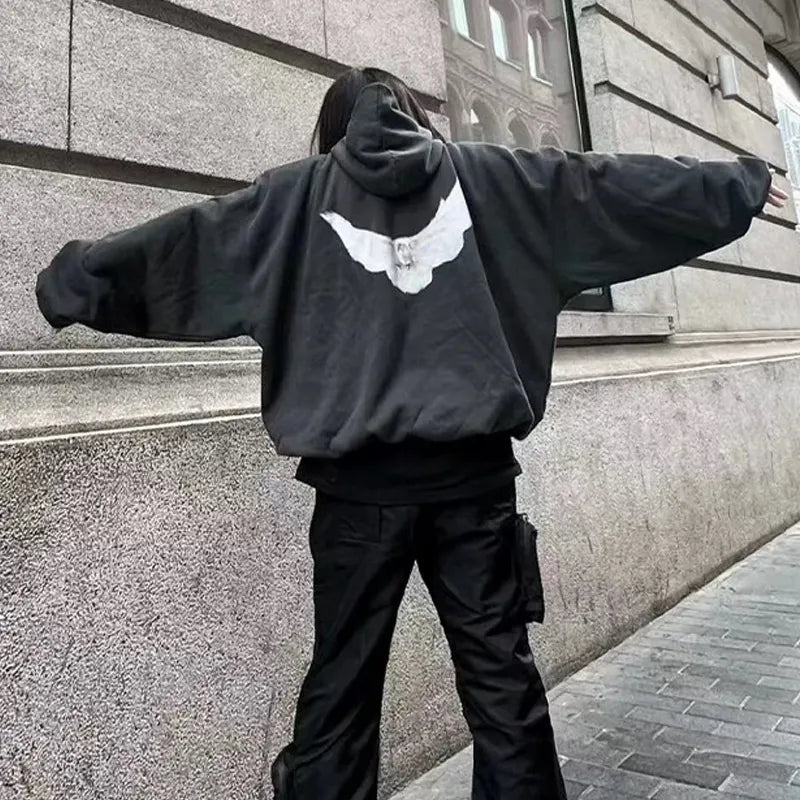 Peace Dove Oversized Unisex Hoodie