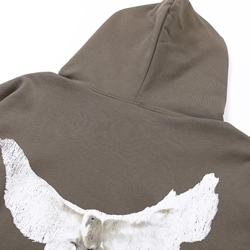 Peace Dove Oversized Unisex Hoodie
