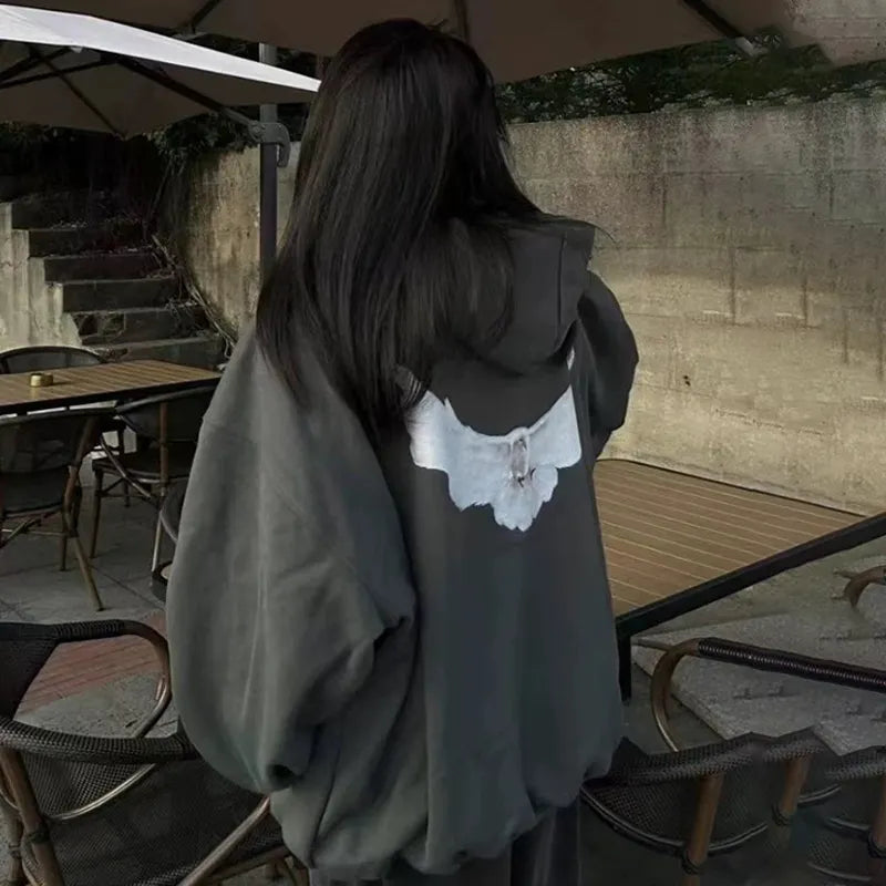 Peace Dove Oversized Unisex Hoodie