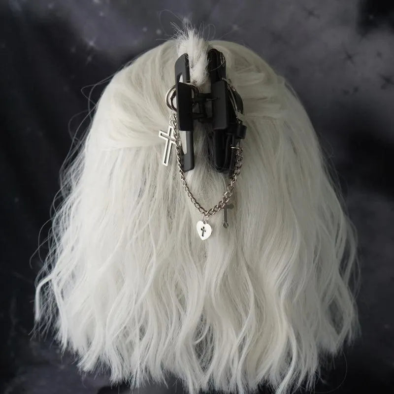 Love Heart Cross Hairpin