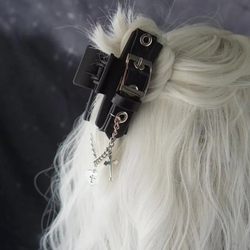 Love Heart Cross Hairpin