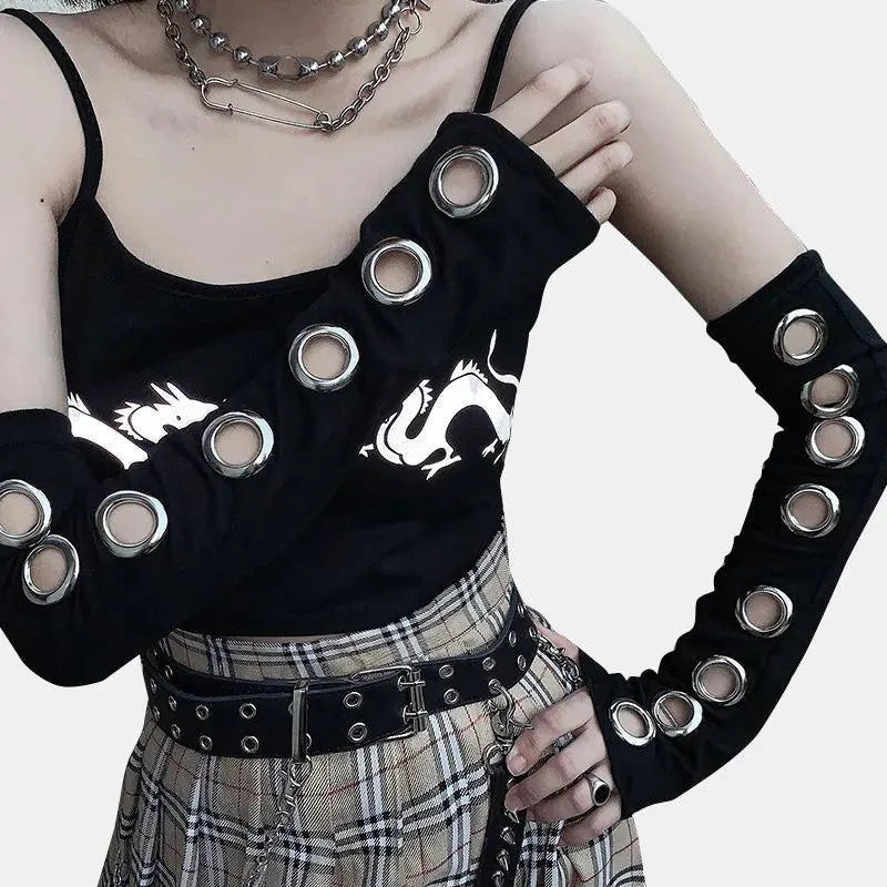 Round Hollow Out Arm Sleeve