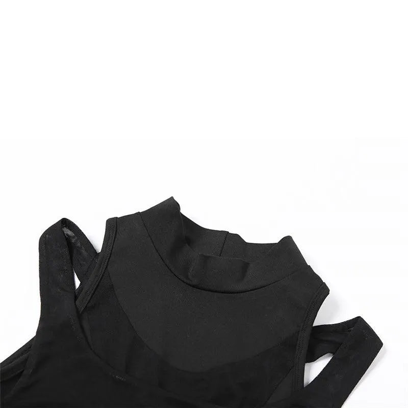 Gotta Calm Down Mesh Panelled Top