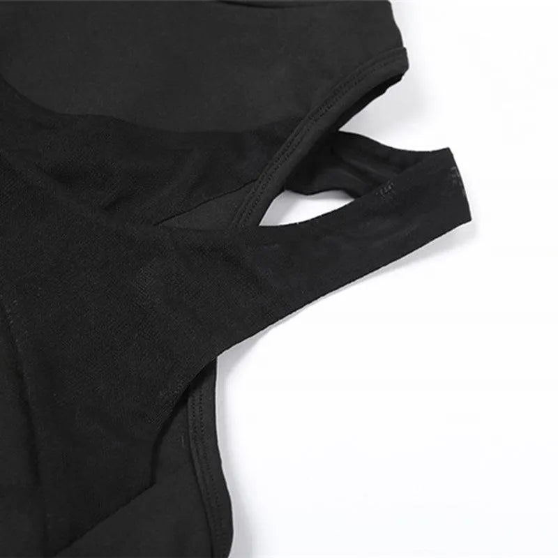 Gotta Calm Down Mesh Panelled Top