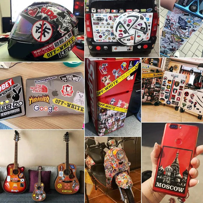 Graffiti Hand Account Trunk Car Decoration Sticker (50 pcs)