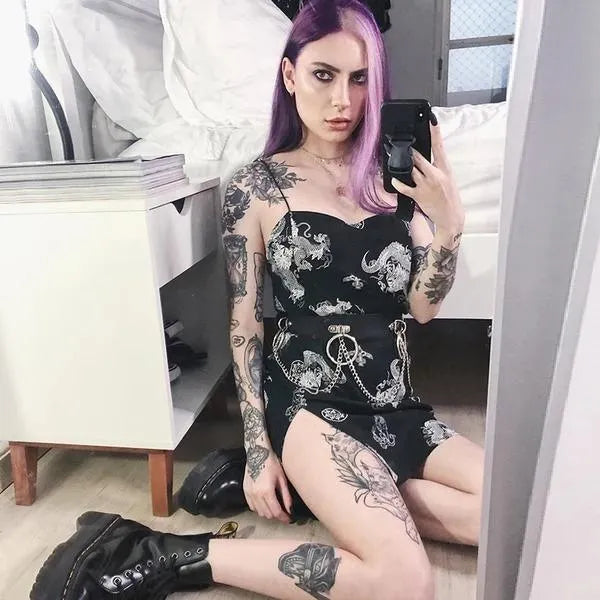 Dragon Cut Mini Dress