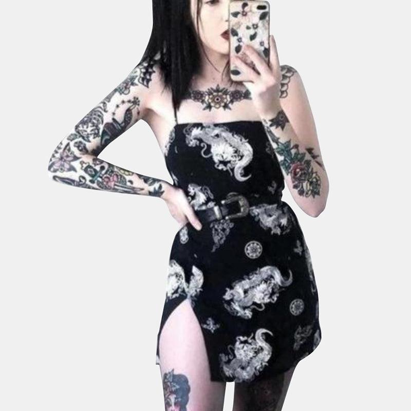 Dragon Cut Mini Dress