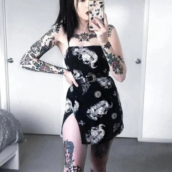 Dragon Cut Mini Dress
